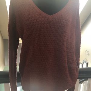 Vneck sweater knitted